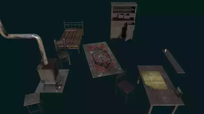 Old Furniture - Interior Cabin 