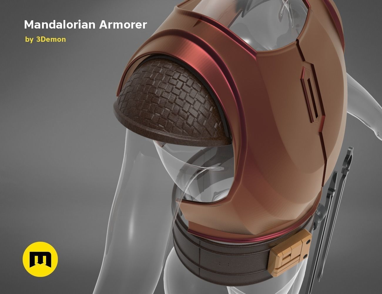 Mandalorian Armorer - Armor and tools 3D print model_12