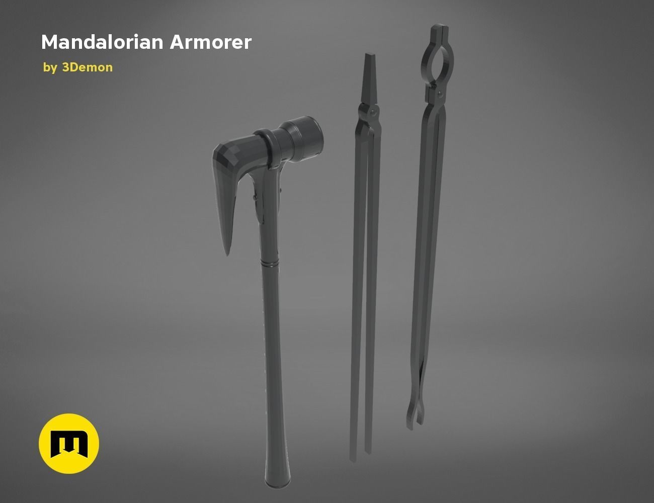 Mandalorian Armorer - Armor and tools 3D print model_11