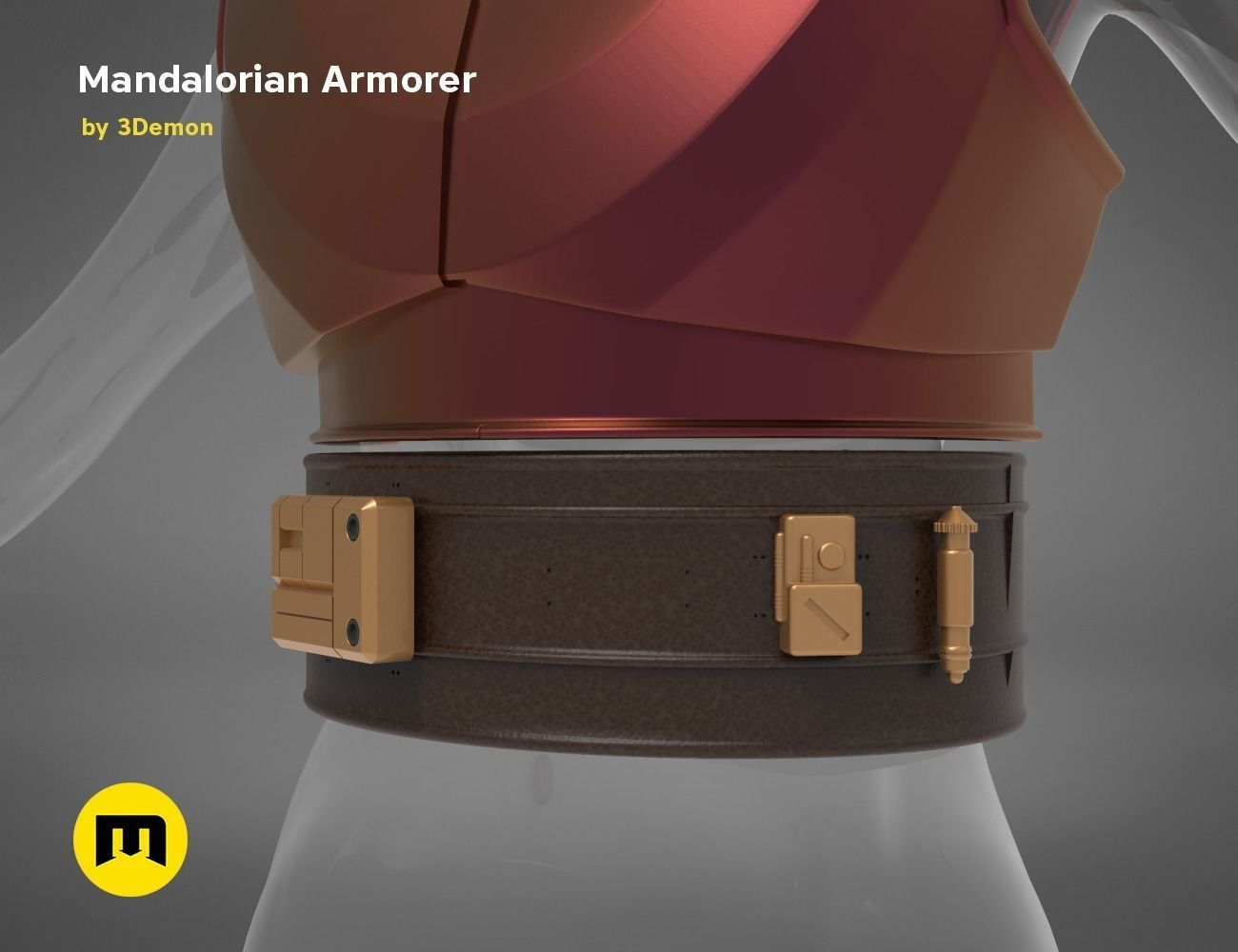 Mandalorian Armorer - Armor and tools 3D print model_13