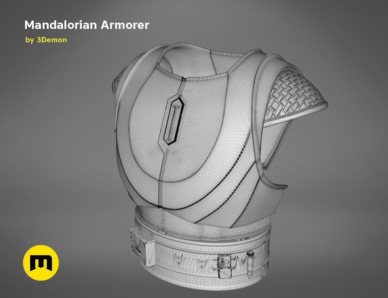 Mandalorian Armorer - Armor and tools 3D print model_20