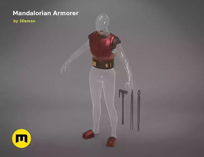 Mandalorian Armorer - Armor and tools 3D print model