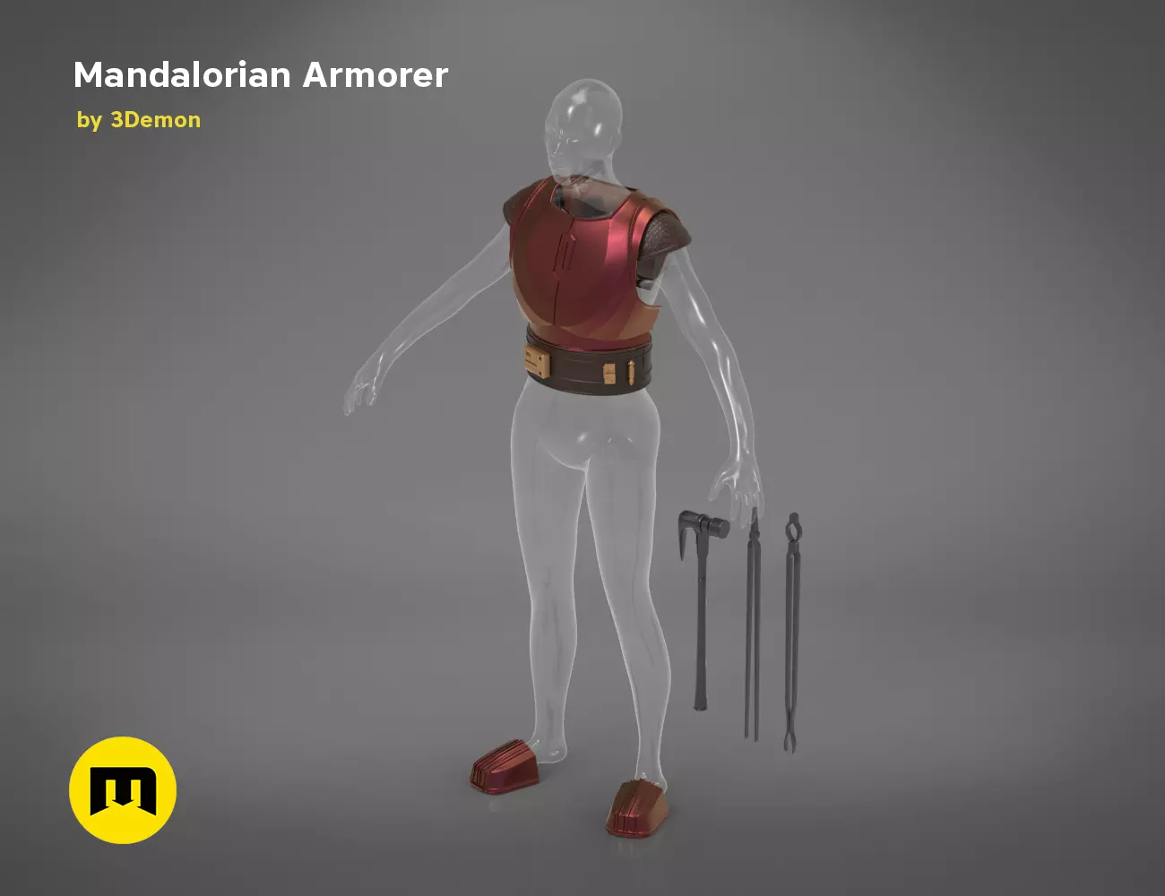 Mandalorian Armorer - Armor and tools 3D print model_0