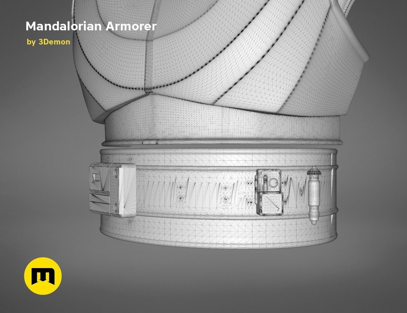 Mandalorian Armorer - Armor and tools 3D print model_25