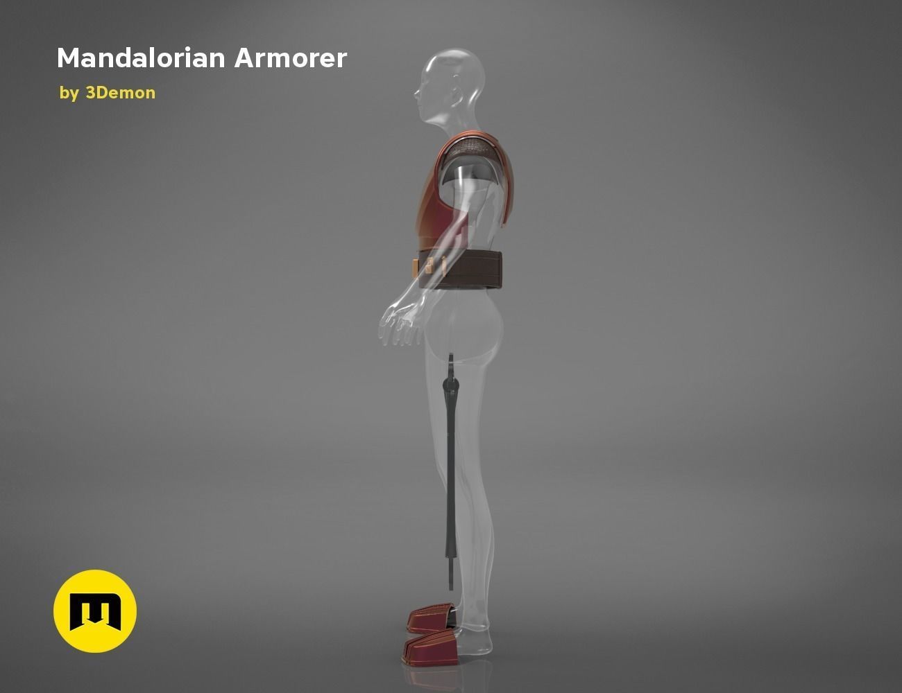 Mandalorian Armorer - Armor and tools 3D print model_10