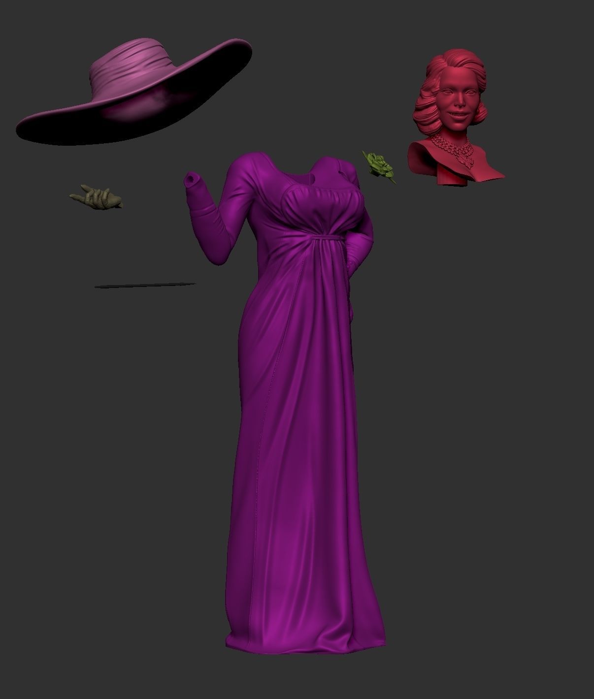 Lady Dimitrescu 3D print model_15
