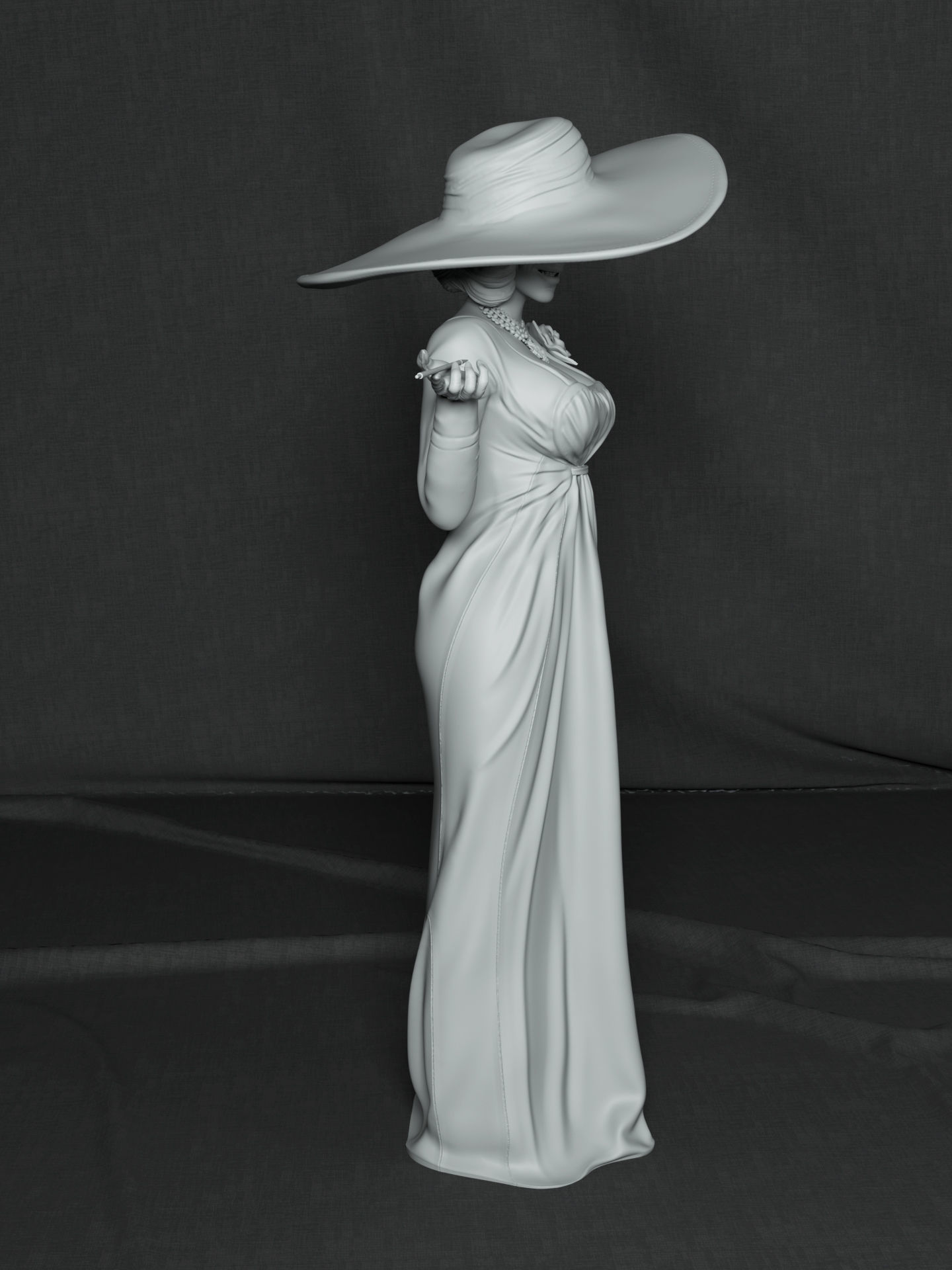 Lady Dimitrescu 3D print model_5
