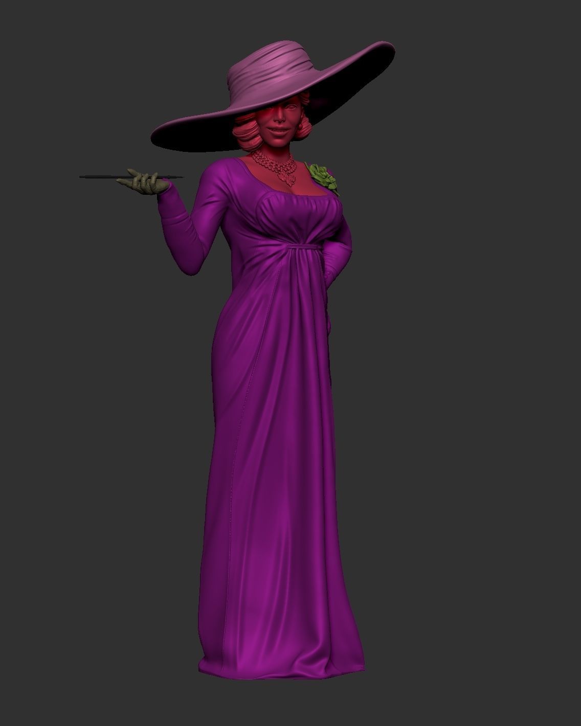 Lady Dimitrescu 3D print model_14