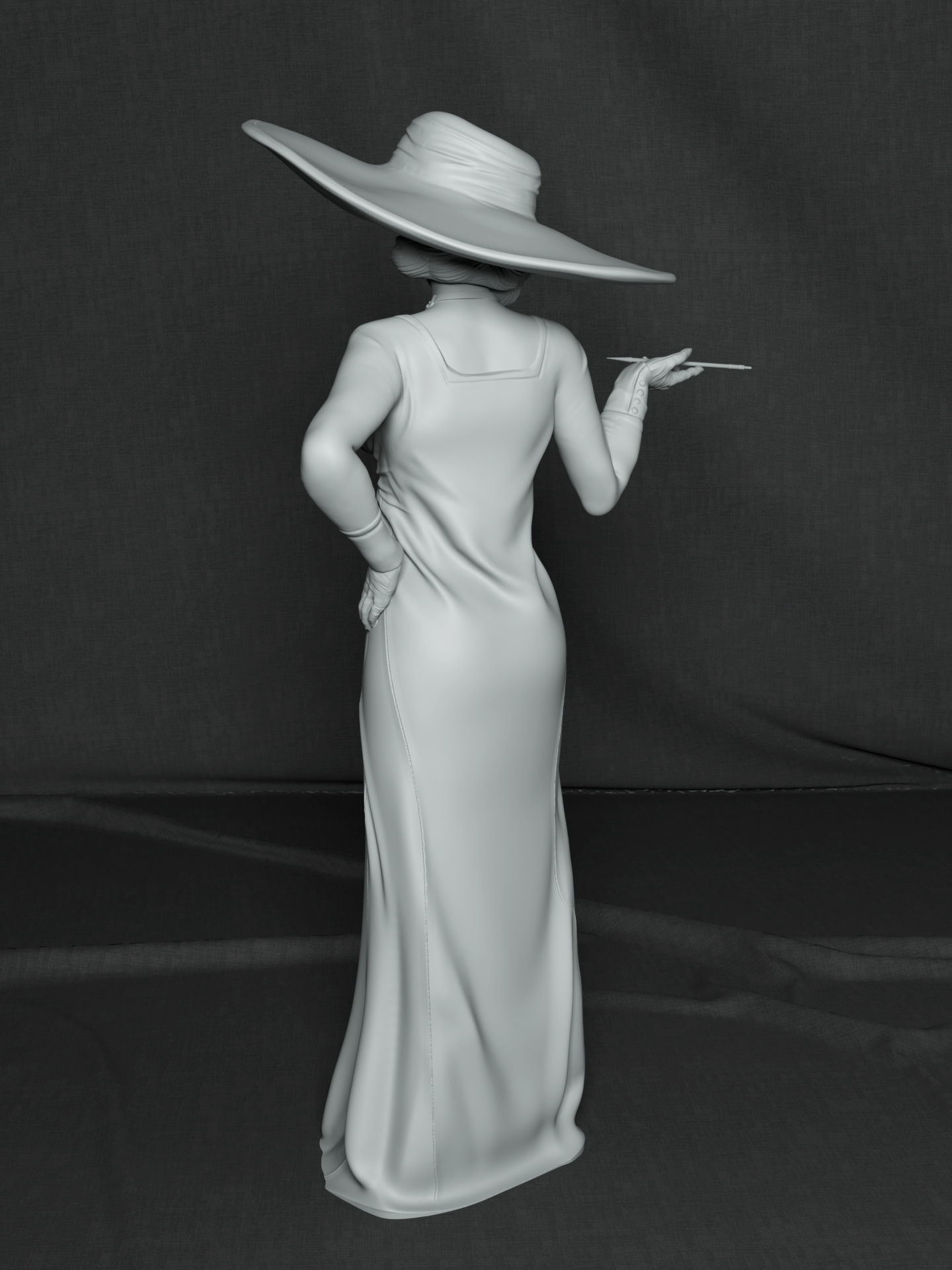 Lady Dimitrescu 3D print model_3