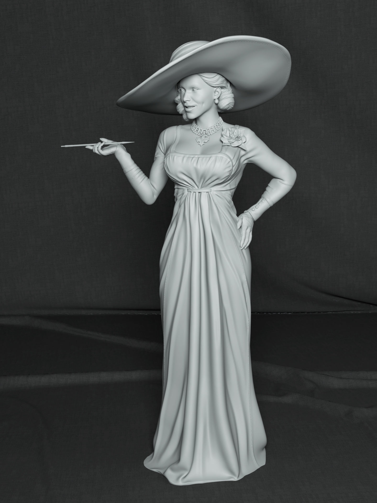 Lady Dimitrescu 3D print model_1