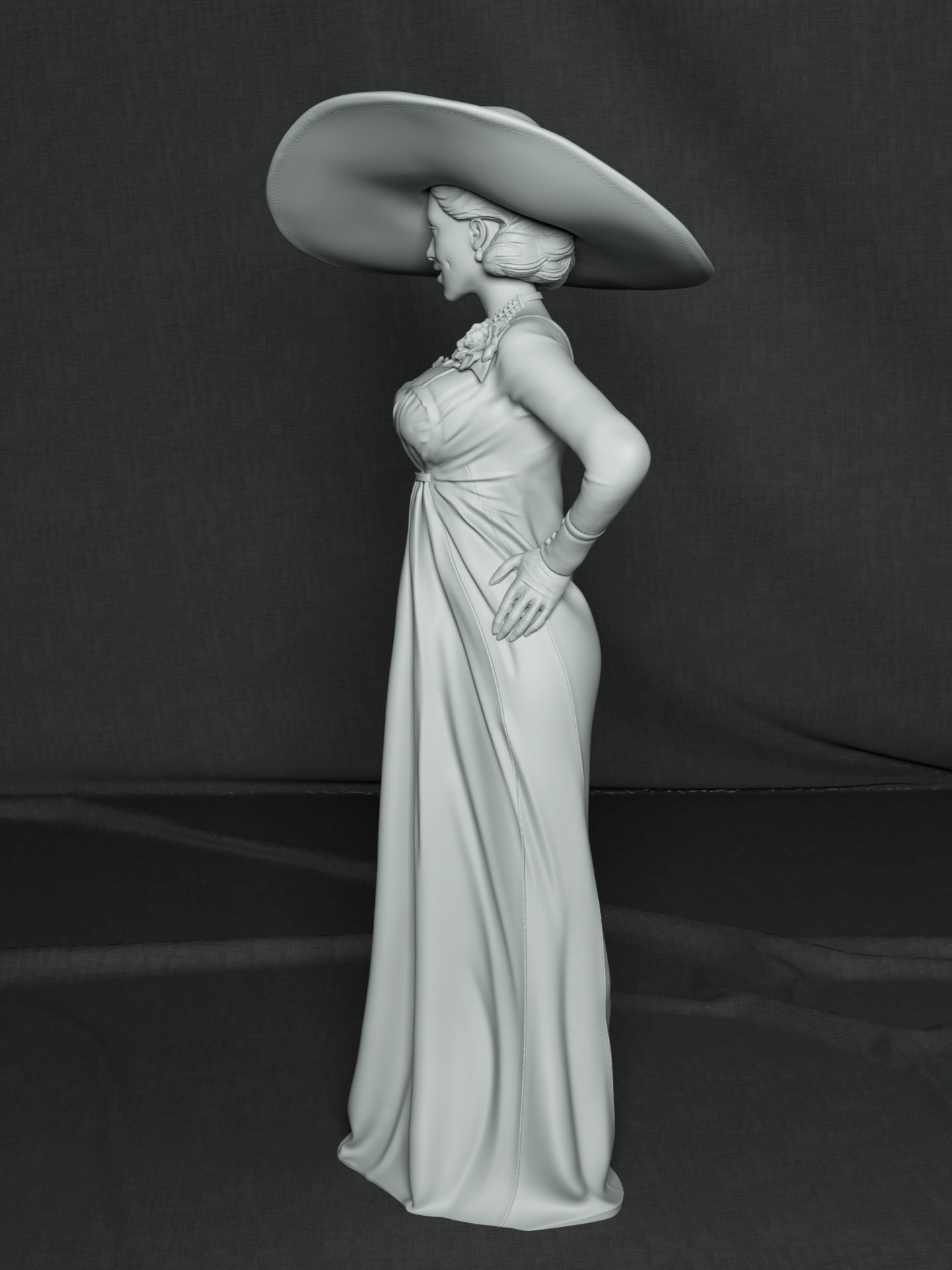 Lady Dimitrescu 3D print model_2