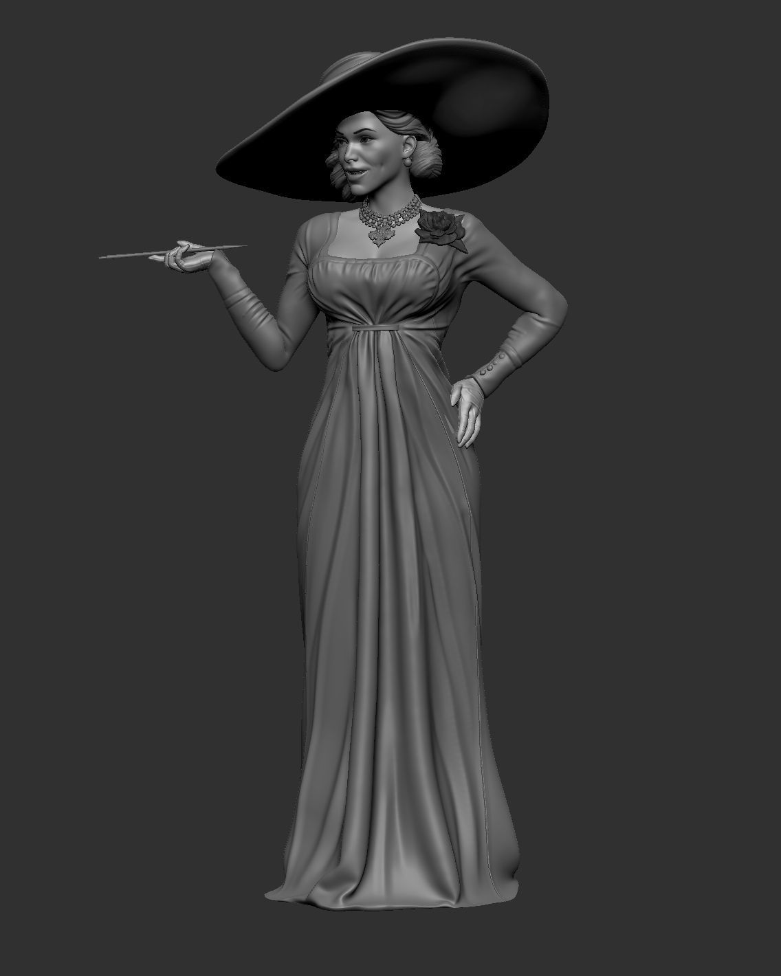 Lady Dimitrescu 3D print model_7