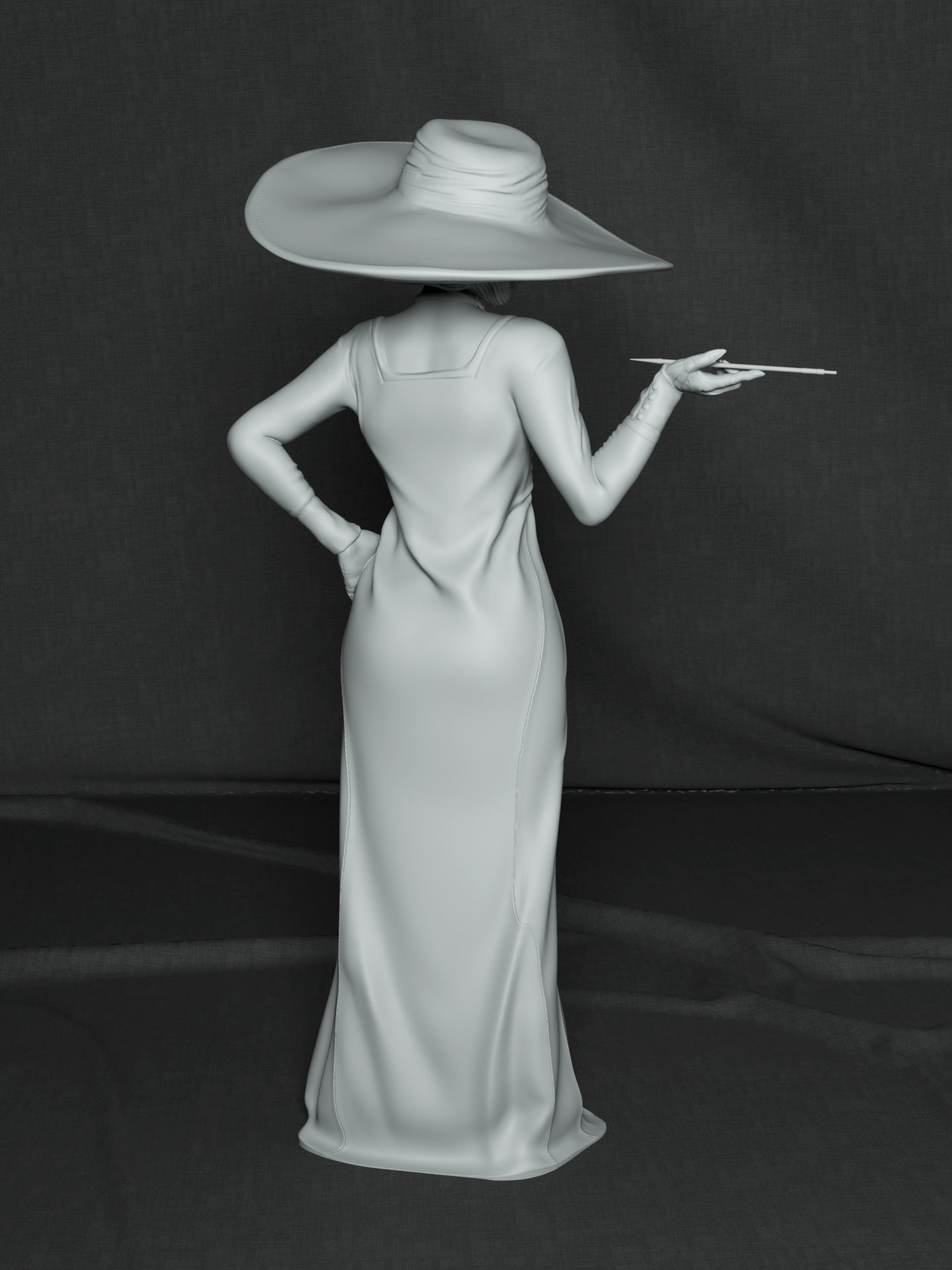 Lady Dimitrescu 3D print model_4