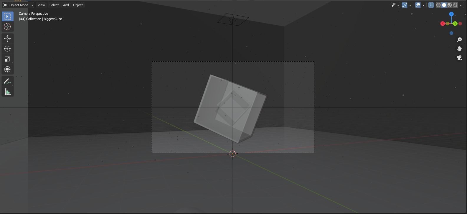 Glowing Cube with another Cube inside  3D model_2