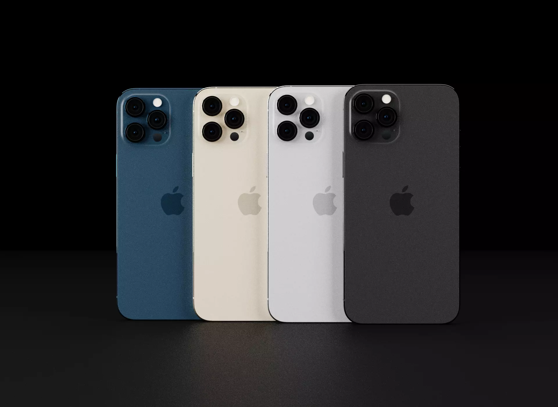 iPhone 13 Pro Max Smaller Notch Concept Low-poly 3D model