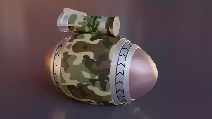 Sniper DodgeBall Low-poly 3D model