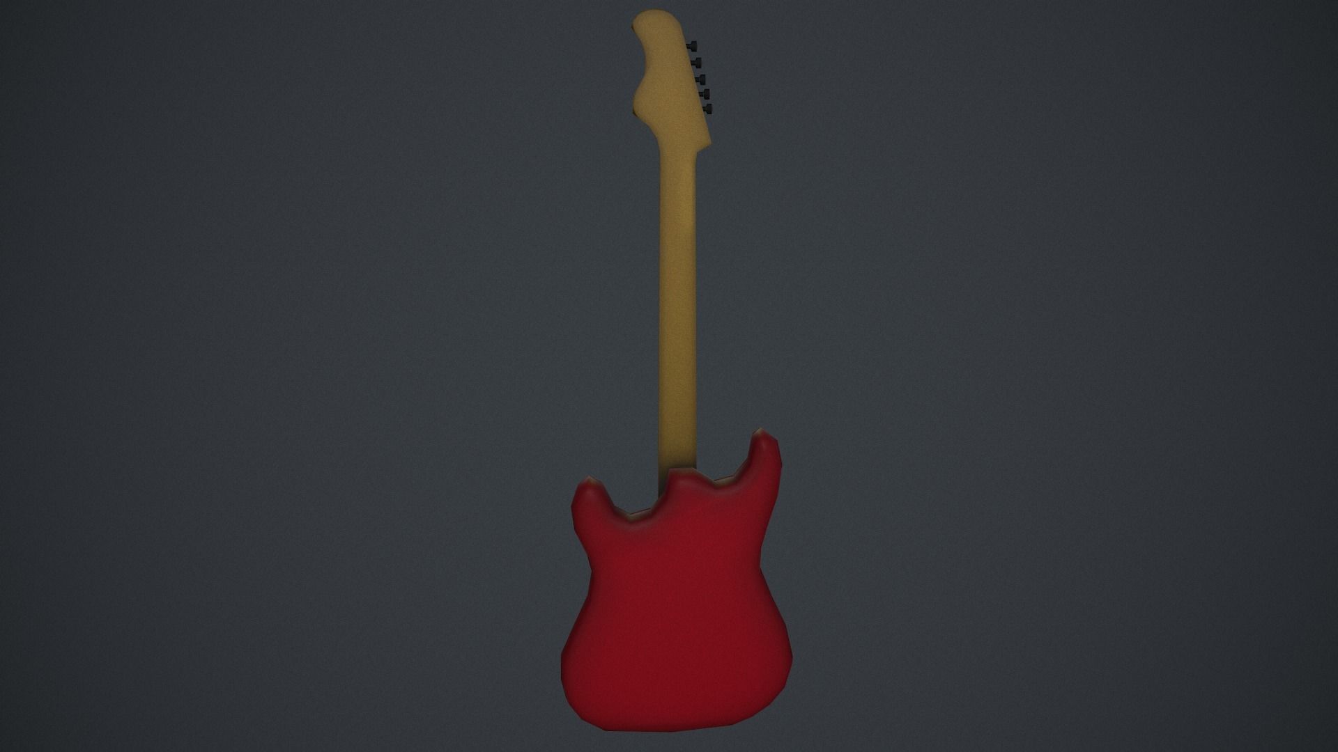 Bass guitar Low-poly 3D model_2