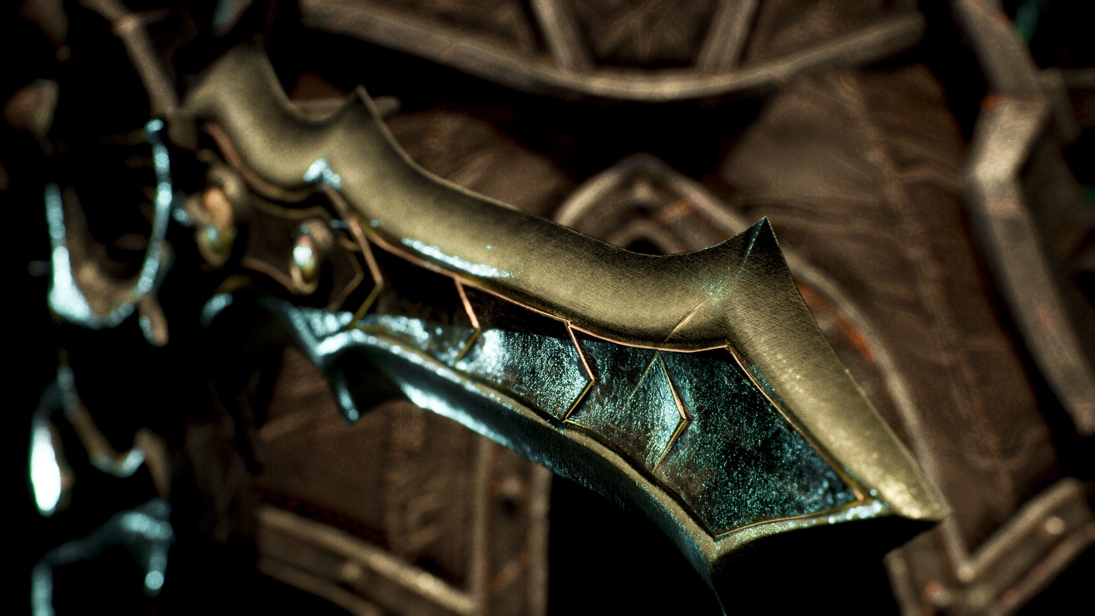 Warrior Low-poly 3D model_8