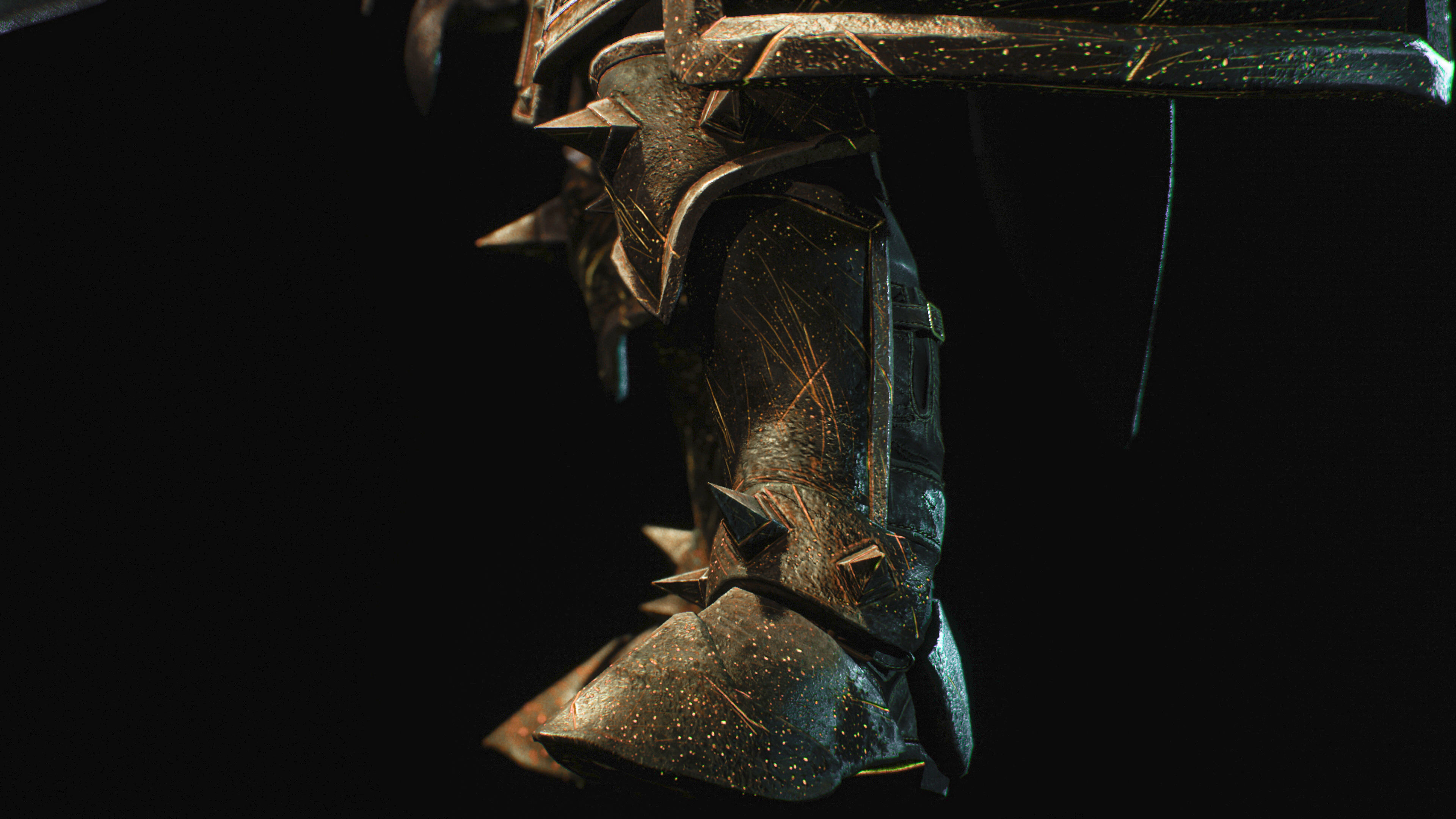 Warrior Low-poly 3D model_9