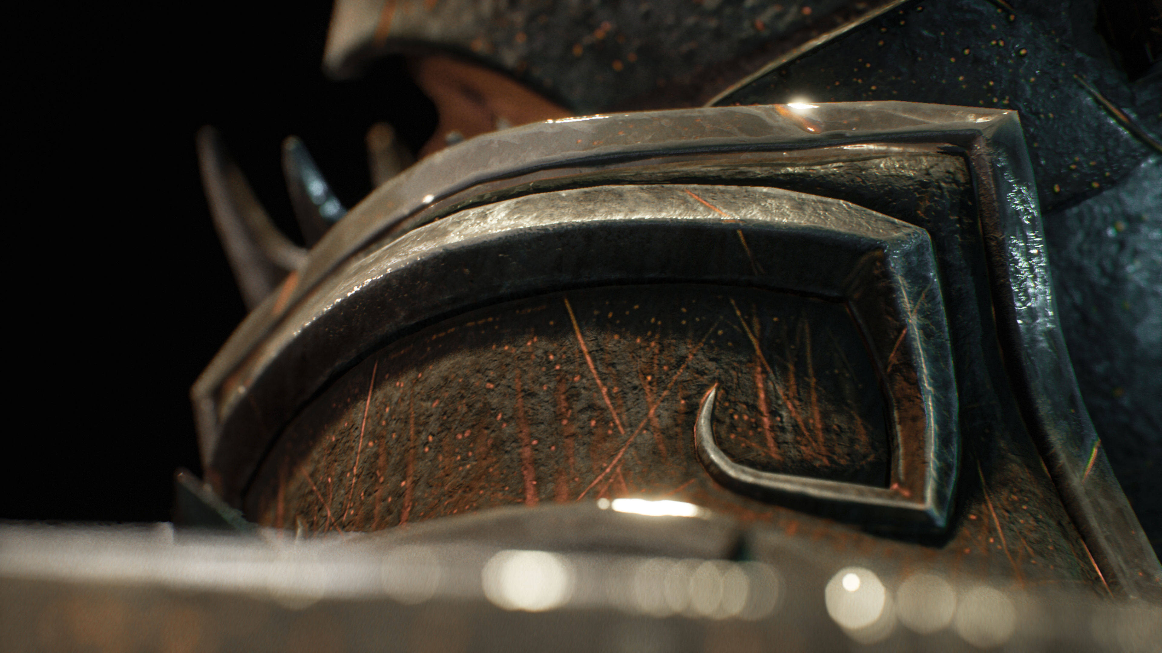 Warrior Low-poly 3D model_6