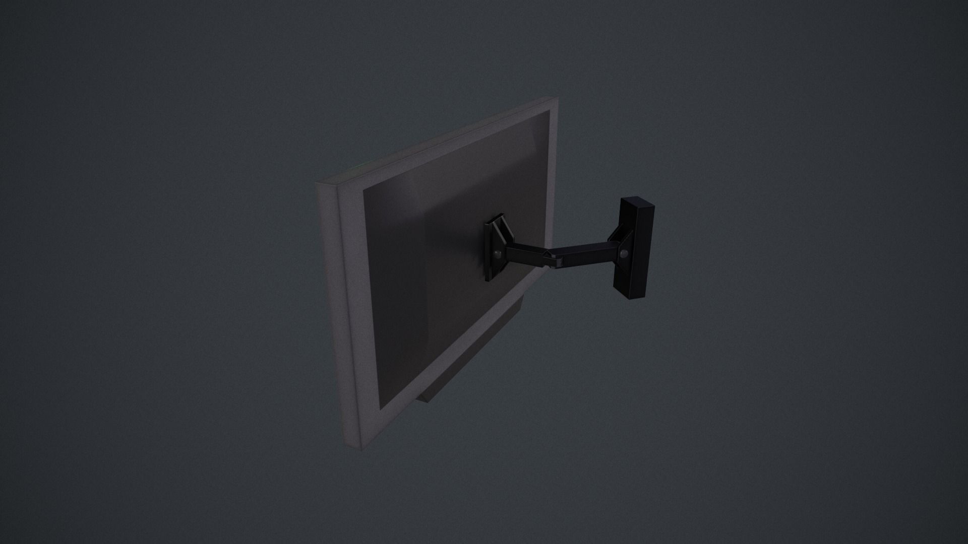 Plasma Tv Low-poly 3D model_2