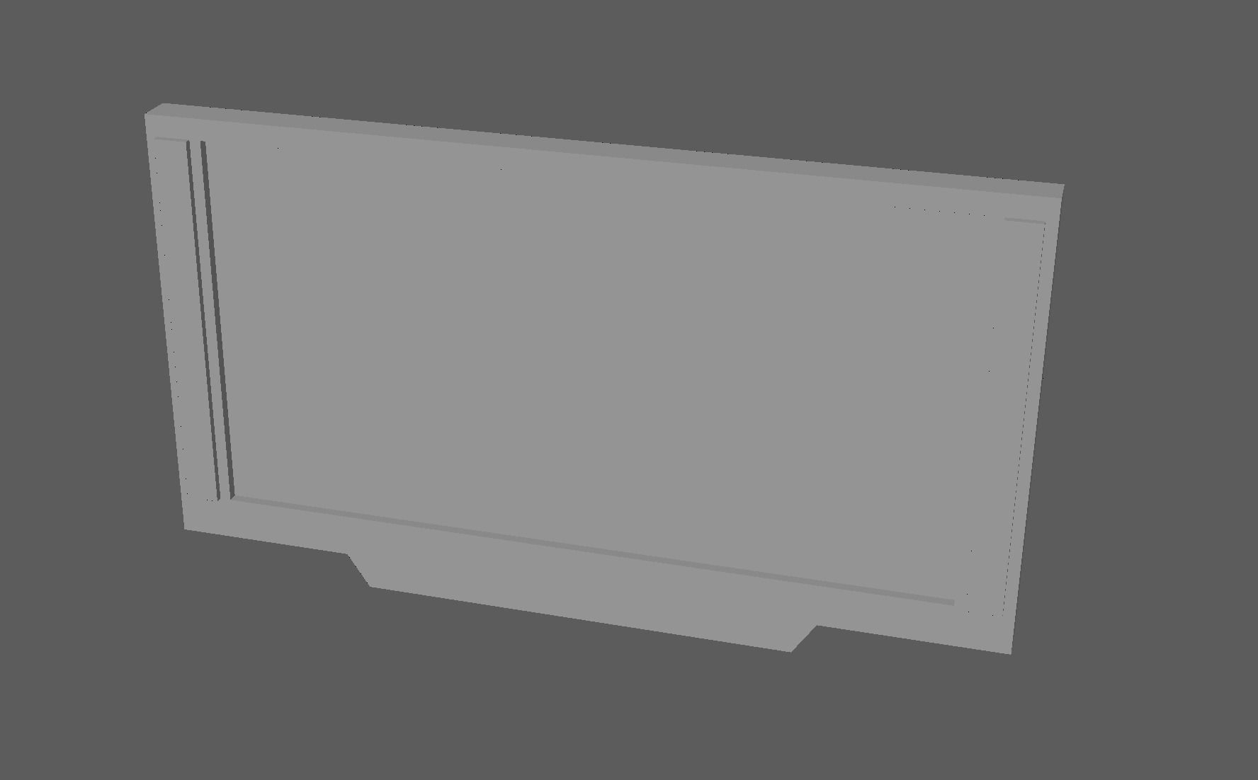 Plasma Tv Low-poly 3D model_3