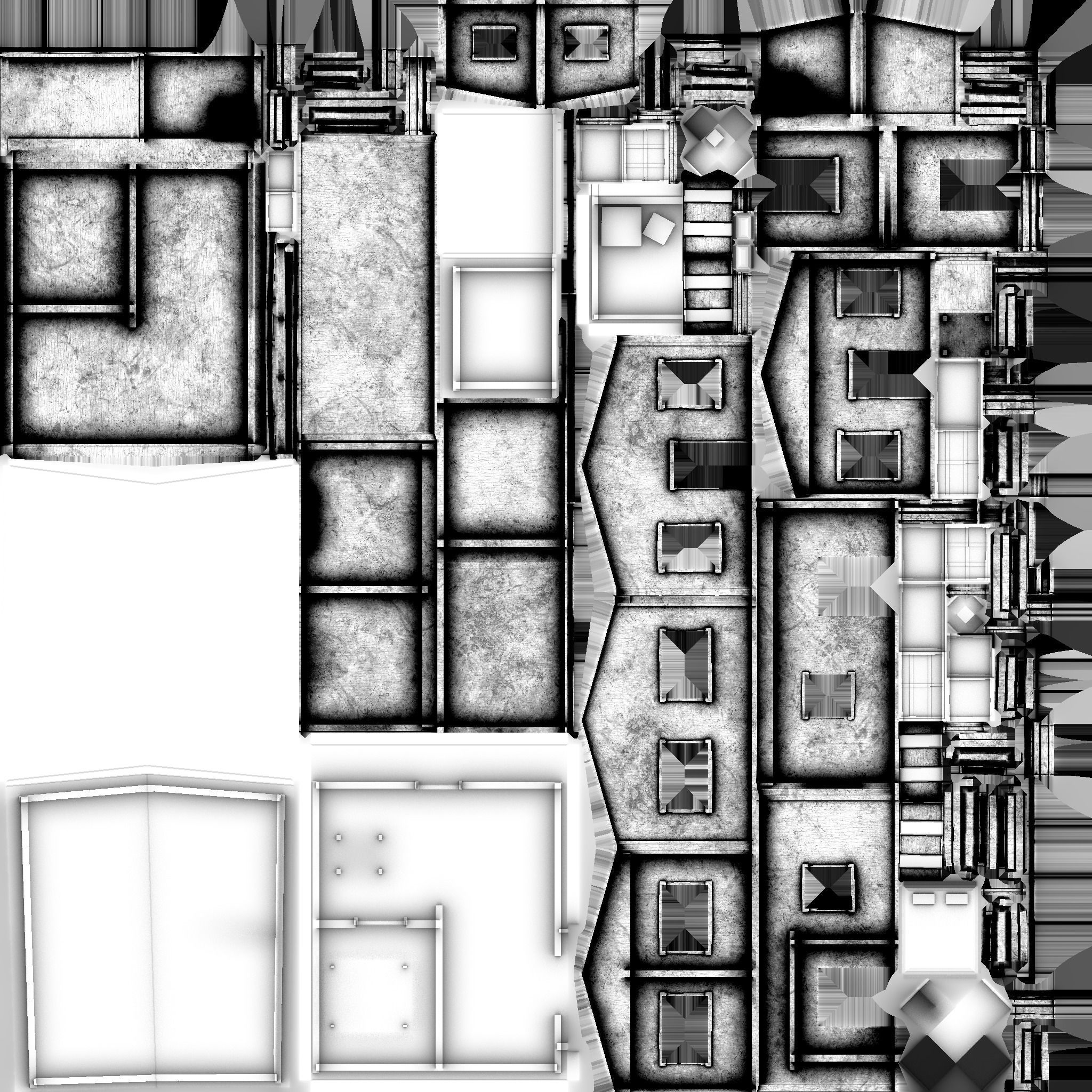 Western House 02 - Wild West Building - Backdrop Full Perm Low-poly 3D model_16