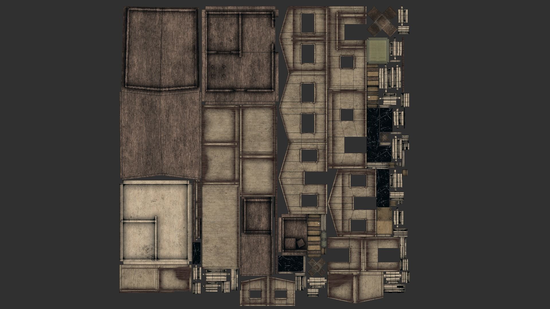 Western House 02 - Wild West Building - Backdrop Full Perm Low-poly 3D model_12