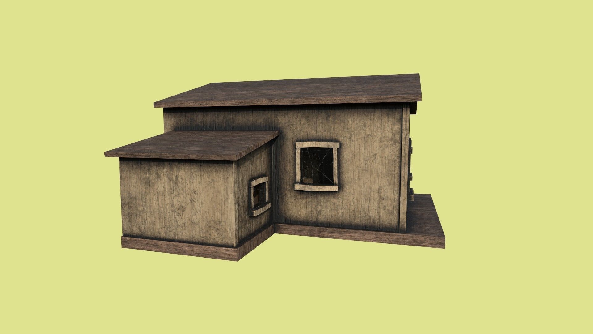 Western House 02 - Wild West Building - Backdrop Full Perm Low-poly 3D model_1