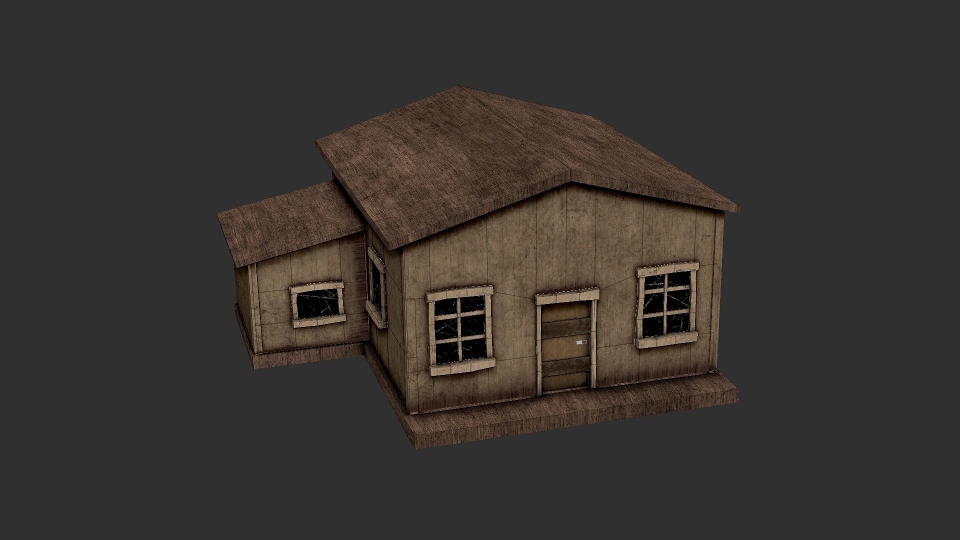 Western House 02 - Wild West Building - Backdrop Full Perm Low-poly 3D model_14