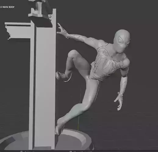 Spiderman PS4 for 3d printing