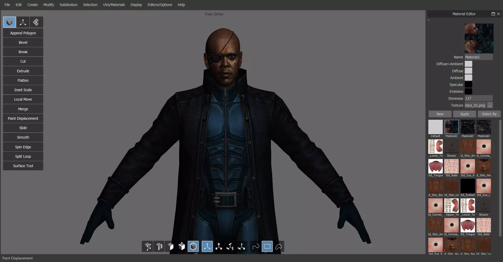 Nick Fury 3D model_0