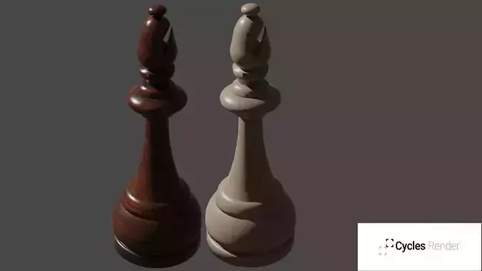 Wooden Bishop Chess Piece