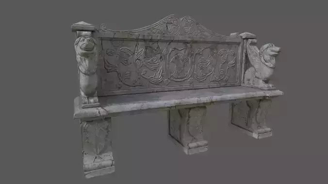 Antique Stone Bench