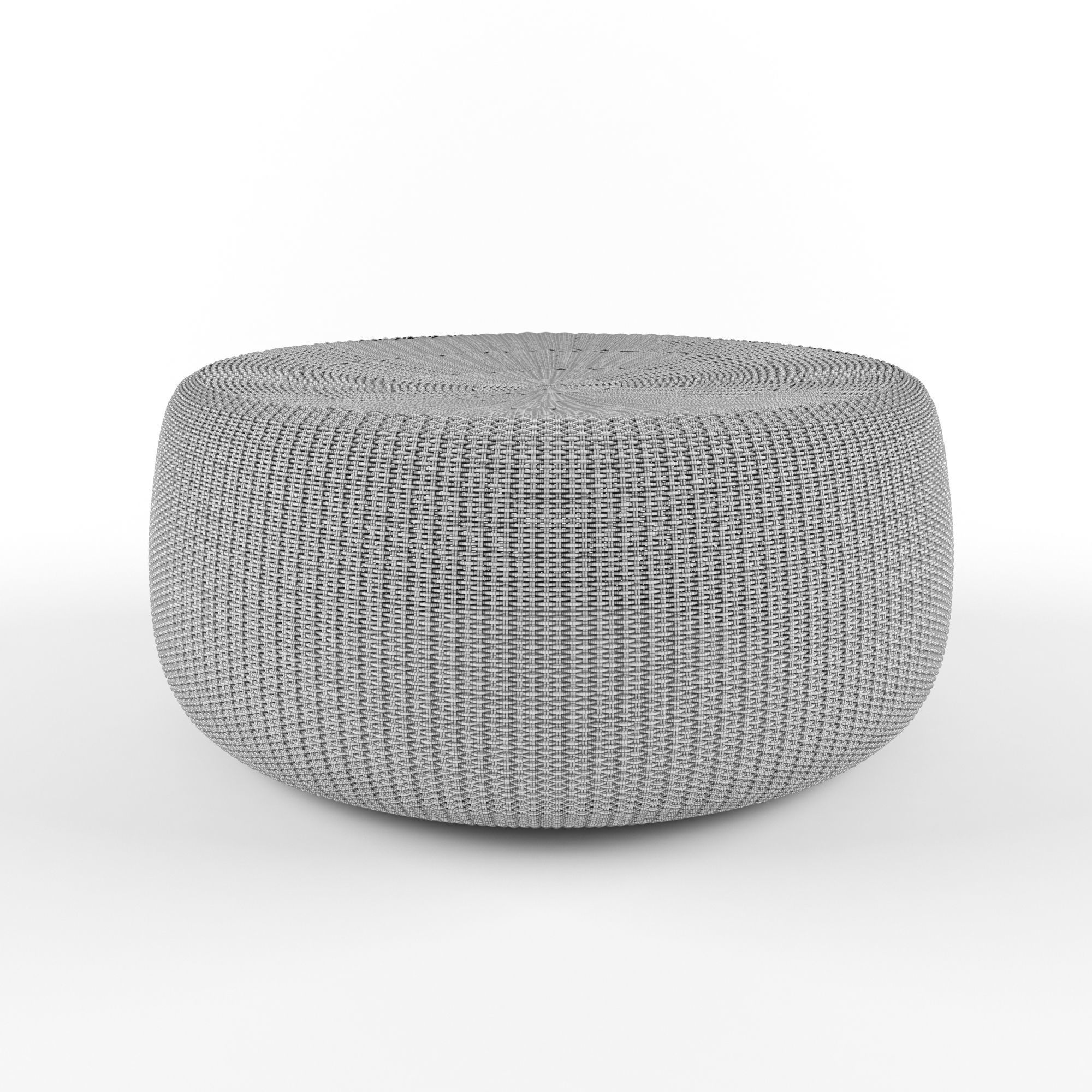 Low table with ottoman 3D model_5