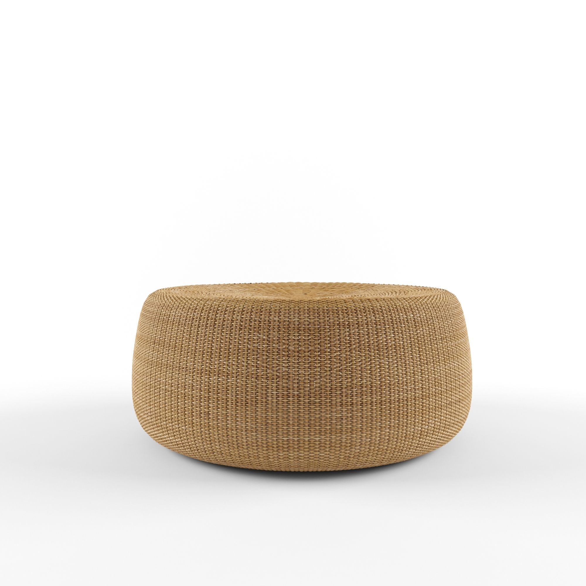 Low table with ottoman 3D model_4