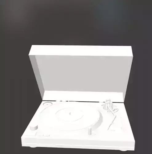 Turntable with cover