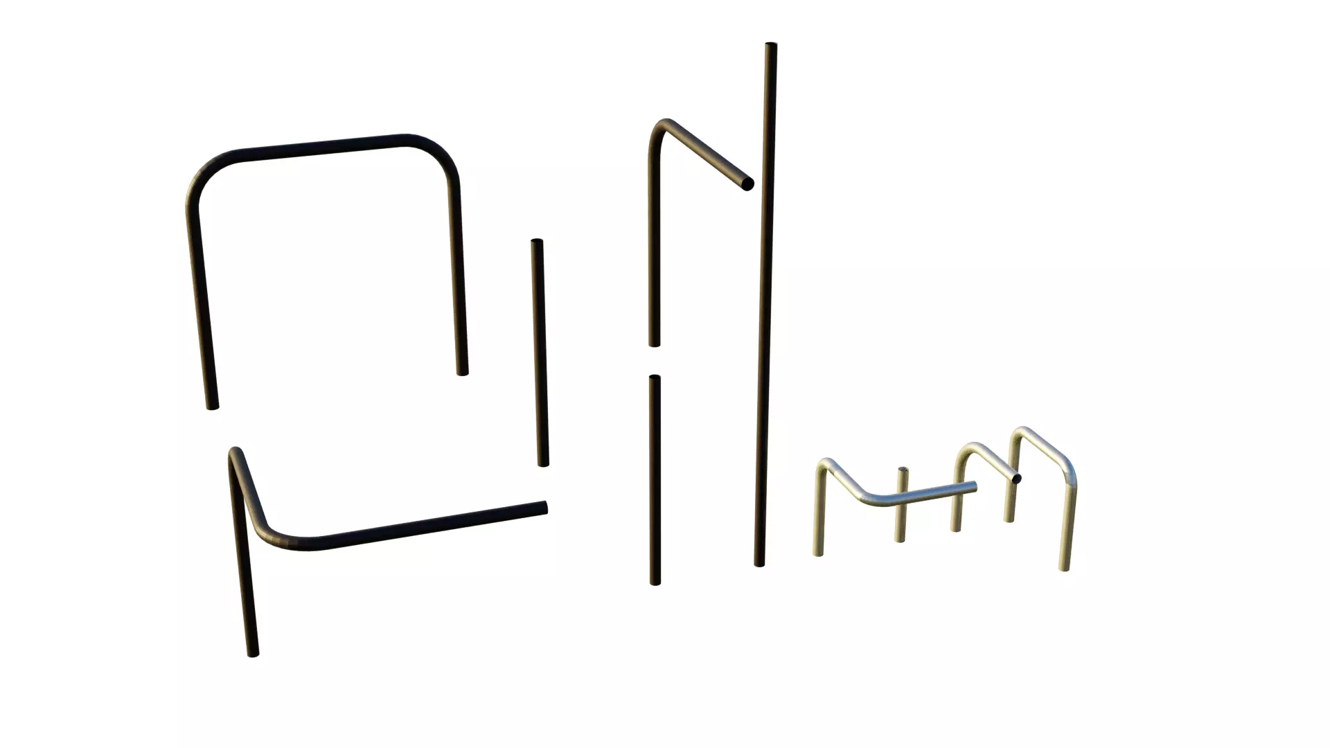 Simple Pipes Pack Free 3D model_0