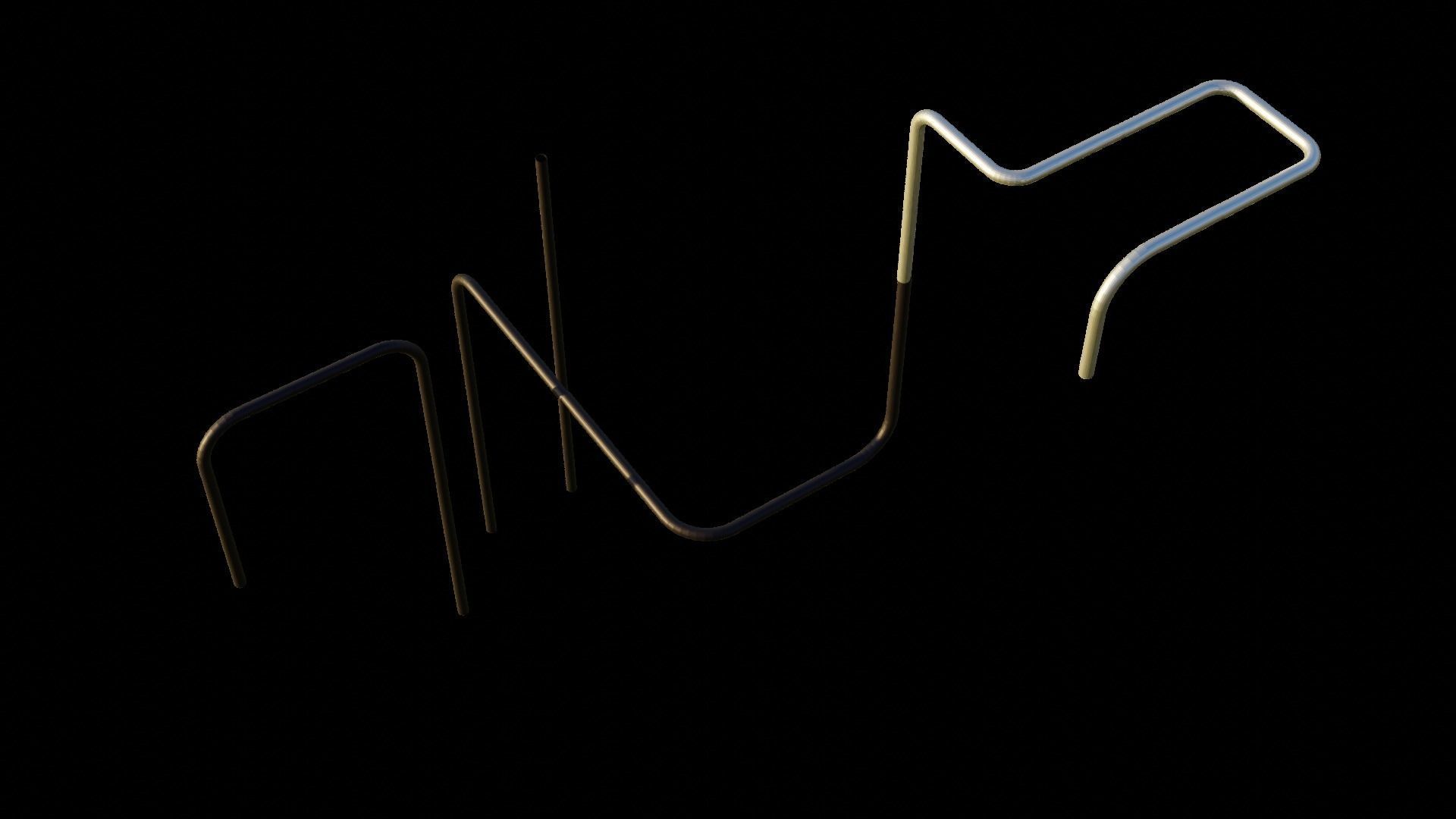 Simple Pipes Pack Free 3D model_7