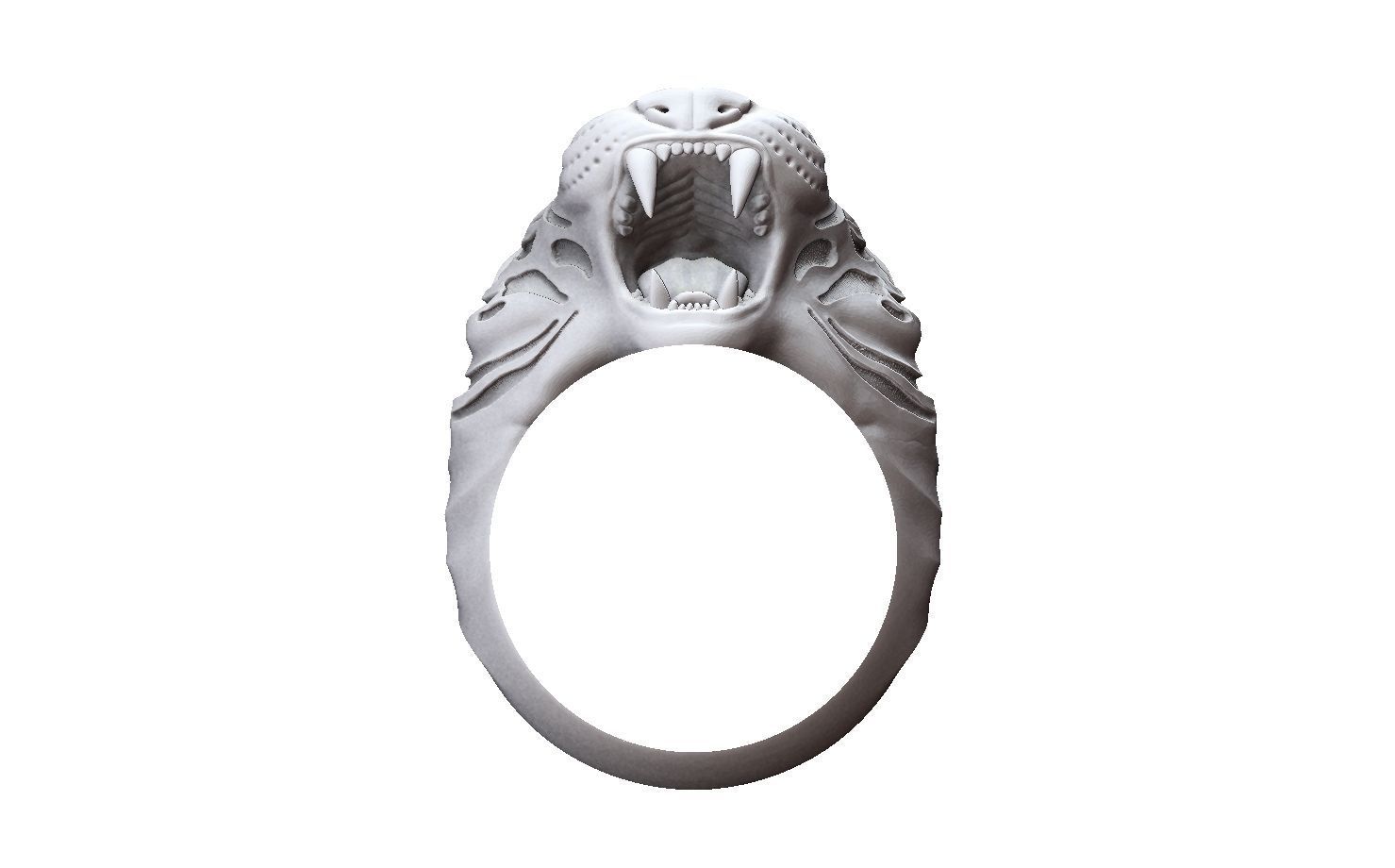Tiger rings 3D print model_4