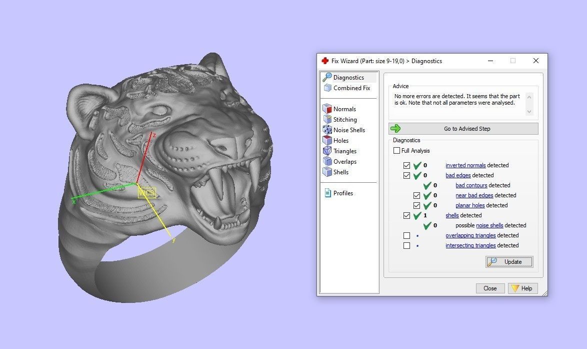 Tiger rings 3D print model_10