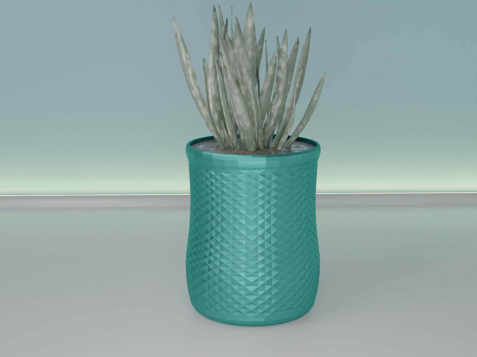 pencil holder or pot planter 32 a 3D print model_3