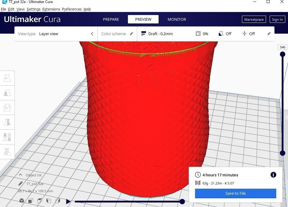 pencil holder or pot planter 32 a 3D print model_1