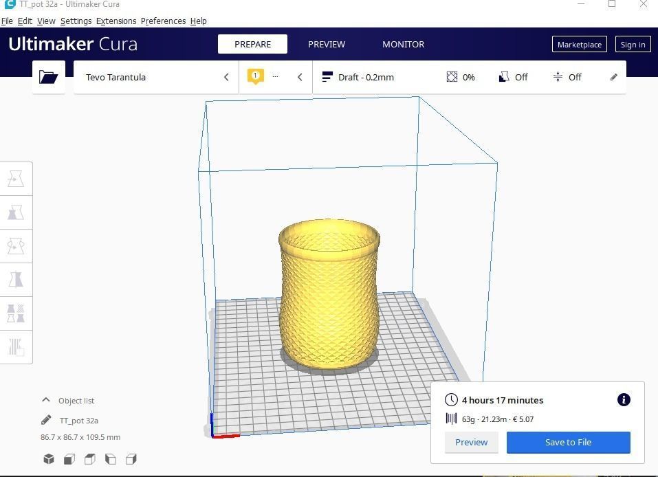 pencil holder or pot planter 32 a 3D print model_12