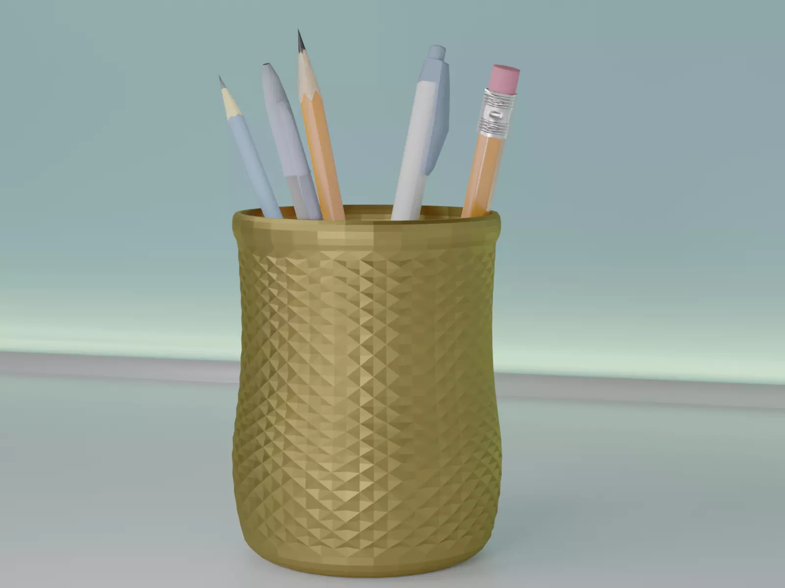 pencil holder or pot planter 32 a 3D print model_0
