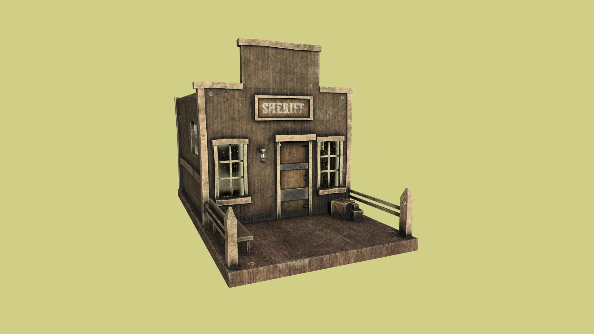 10 Wild West Building Collection - Western Backdrop Full Perm _51