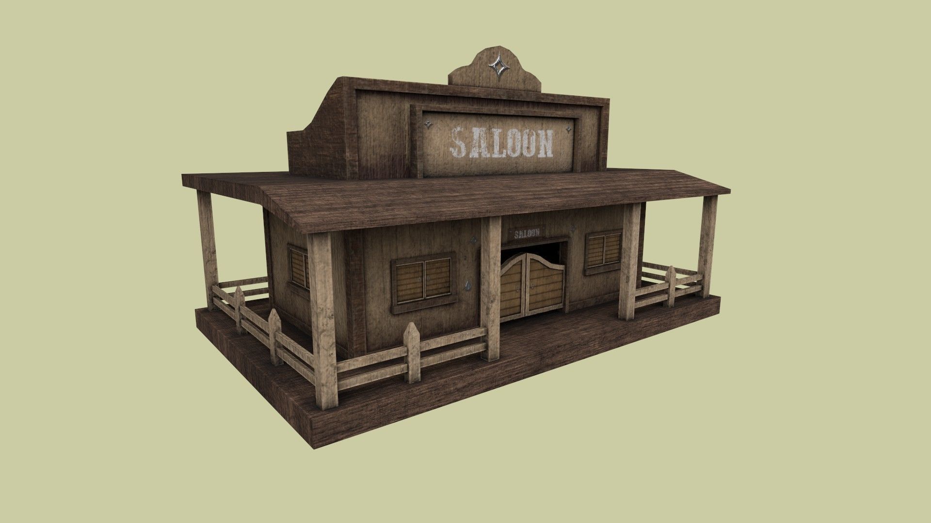 10 Wild West Building Collection - Western Backdrop Full Perm _13