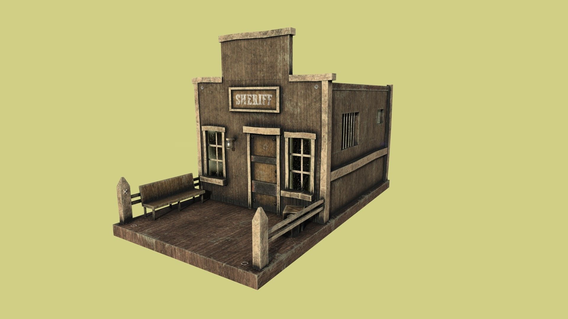 10 Wild West Building Collection - Western Backdrop Full Perm _46