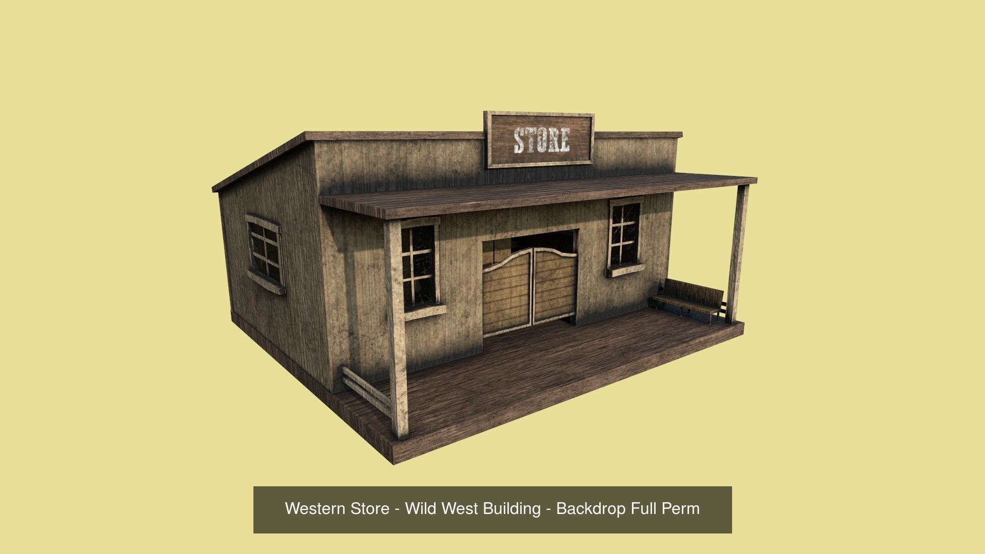 10 Wild West Building Collection - Western Backdrop Full Perm _8