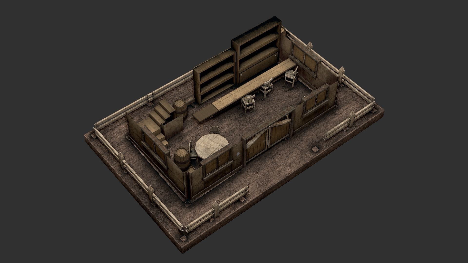 10 Wild West Building Collection - Western Backdrop Full Perm _16